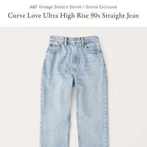 Abercrombie & Fitch 90s Straight Ultra High Rise